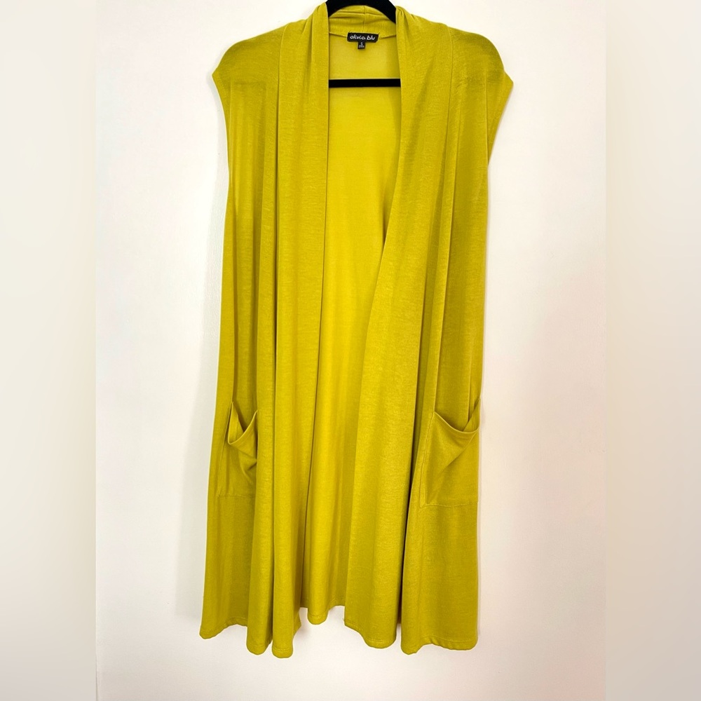 Womens Long Sleeveless Vests with Side Pockets
